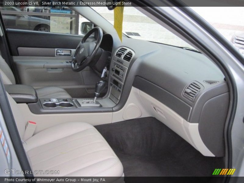 Silver Birch Metallic / Espresso/Medium Light Stone 2003 Lincoln LS V8