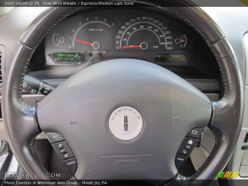 Silver Birch Metallic / Espresso/Medium Light Stone 2003 Lincoln LS V8