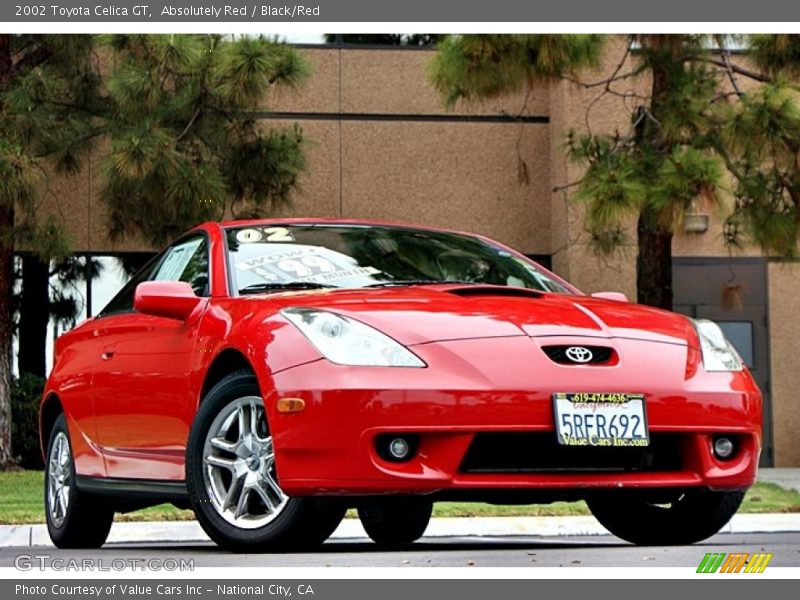 Absolutely Red / Black/Red 2002 Toyota Celica GT