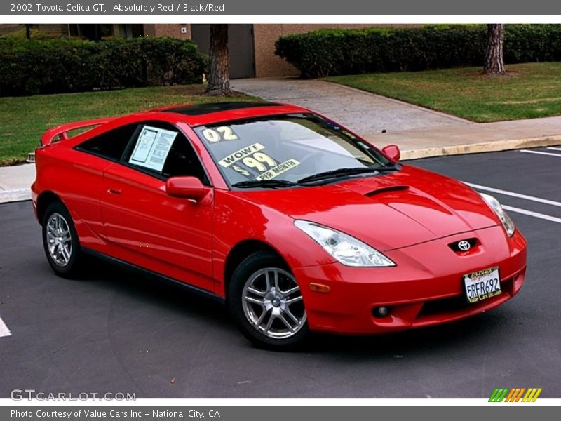 Front 3/4 View of 2002 Celica GT