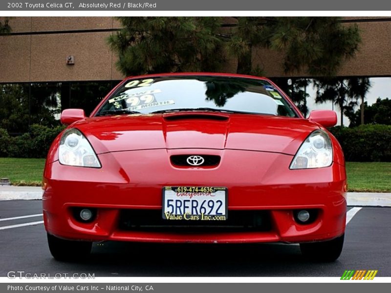 Absolutely Red / Black/Red 2002 Toyota Celica GT