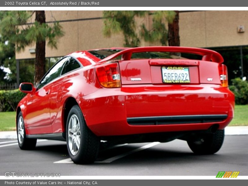 Absolutely Red / Black/Red 2002 Toyota Celica GT