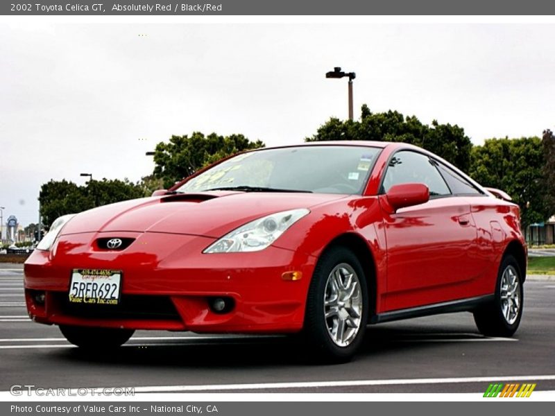 Absolutely Red / Black/Red 2002 Toyota Celica GT
