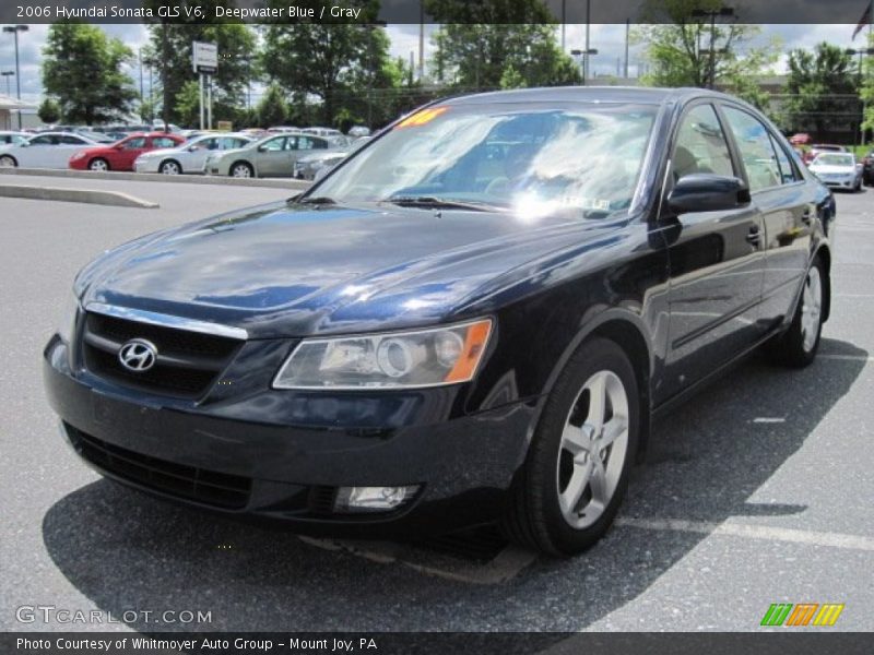 Deepwater Blue / Gray 2006 Hyundai Sonata GLS V6