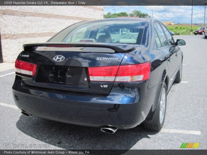 Deepwater Blue / Gray 2006 Hyundai Sonata GLS V6