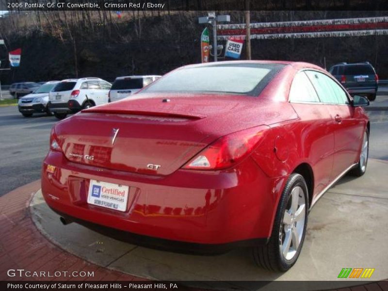 Crimson Red / Ebony 2006 Pontiac G6 GT Convertible