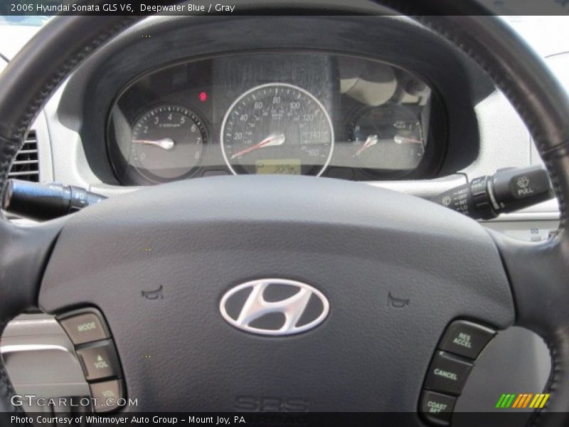 Deepwater Blue / Gray 2006 Hyundai Sonata GLS V6