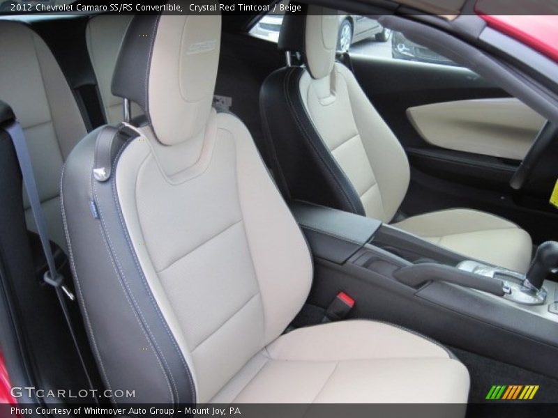  2012 Camaro SS/RS Convertible Beige Interior