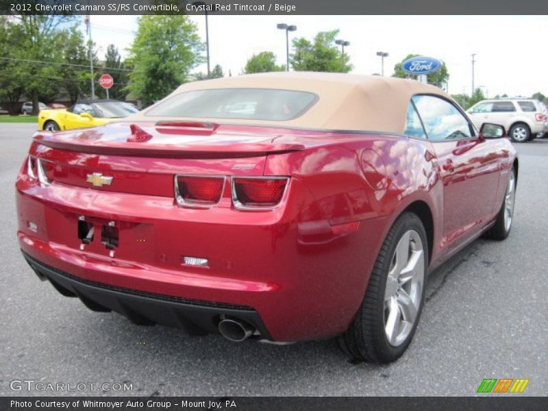 Crystal Red Tintcoat / Beige 2012 Chevrolet Camaro SS/RS Convertible
