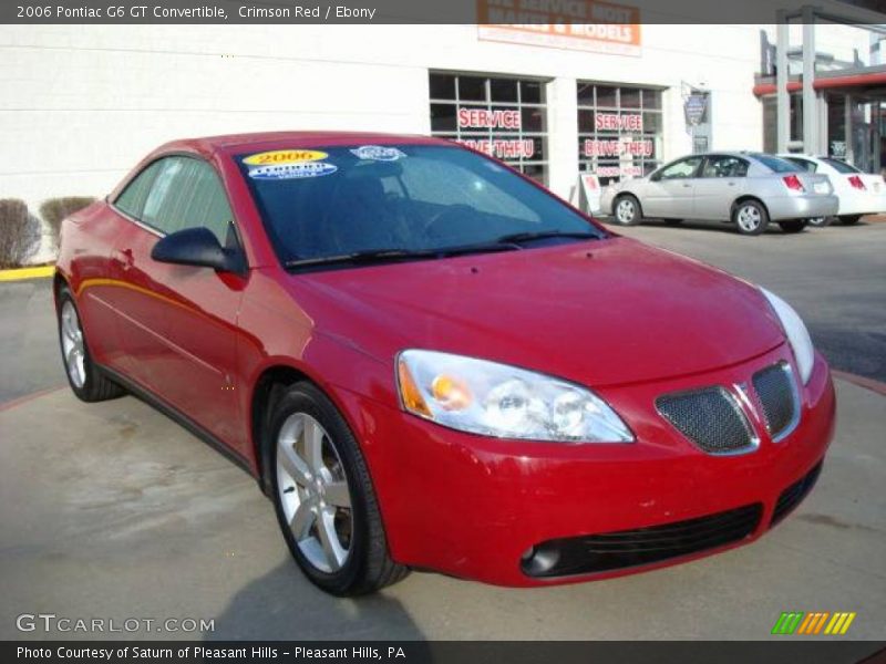 Crimson Red / Ebony 2006 Pontiac G6 GT Convertible