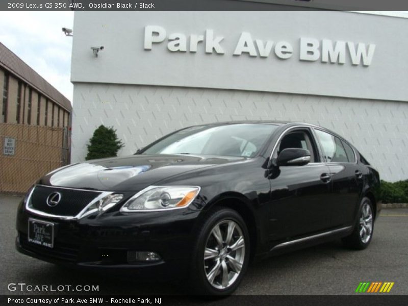 Obsidian Black / Black 2009 Lexus GS 350 AWD