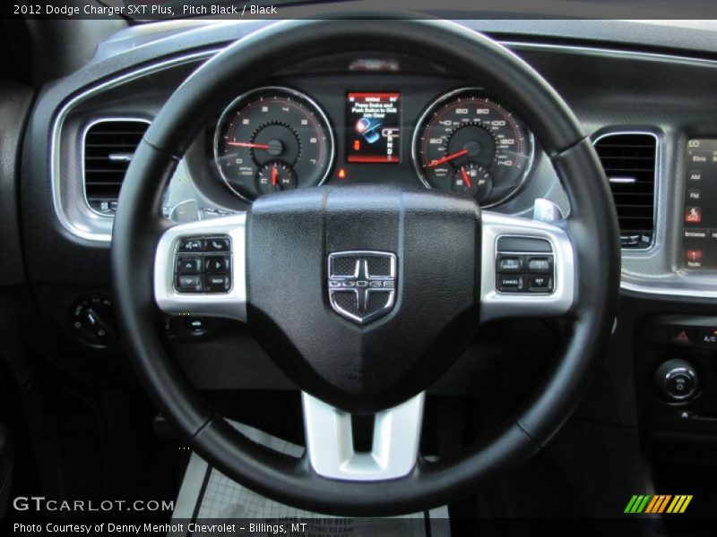 Pitch Black / Black 2012 Dodge Charger SXT Plus