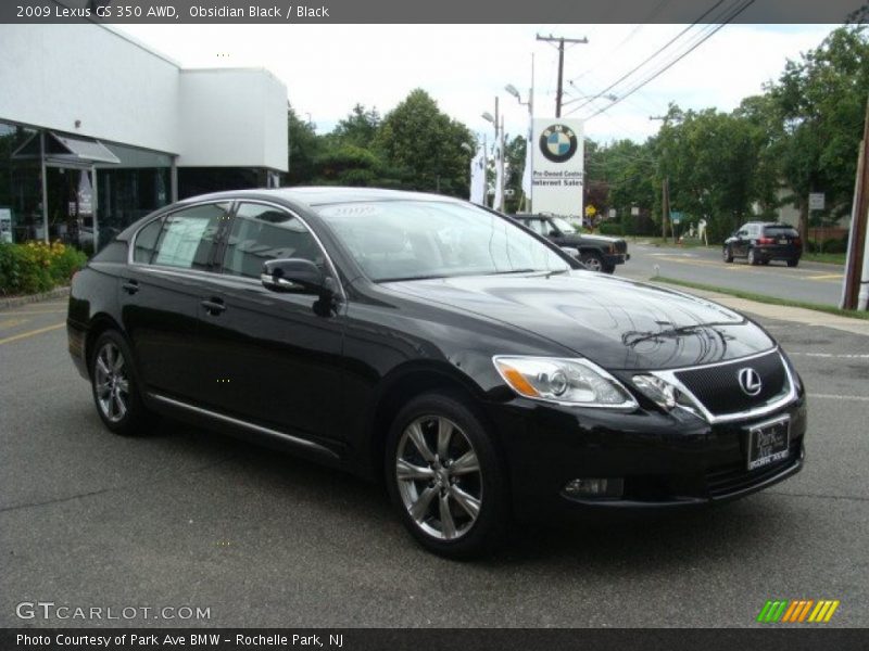 Obsidian Black / Black 2009 Lexus GS 350 AWD