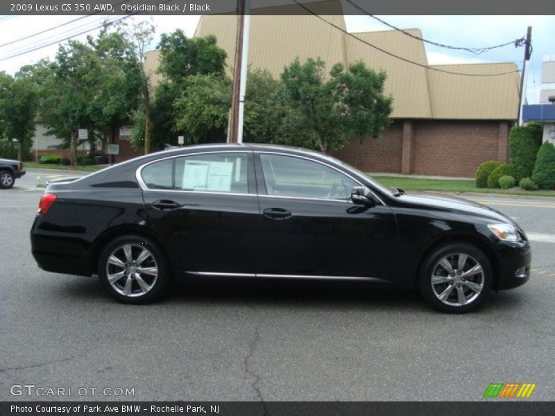 Obsidian Black / Black 2009 Lexus GS 350 AWD