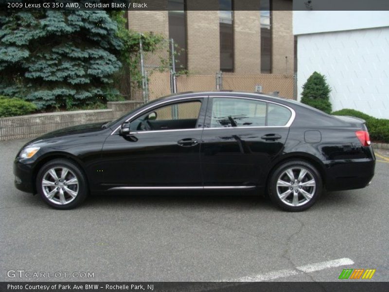 Obsidian Black / Black 2009 Lexus GS 350 AWD