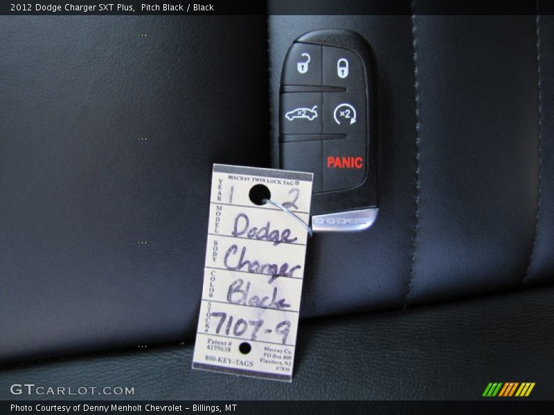 Pitch Black / Black 2012 Dodge Charger SXT Plus