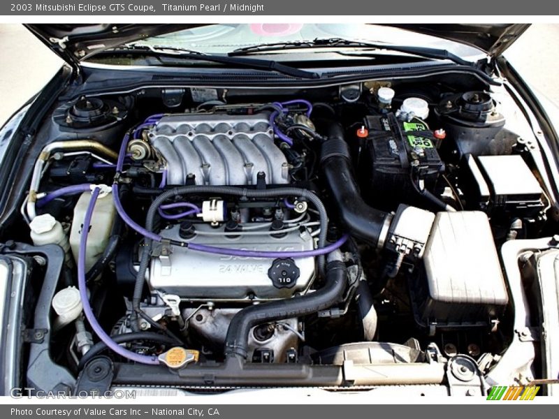 Titanium Pearl / Midnight 2003 Mitsubishi Eclipse GTS Coupe