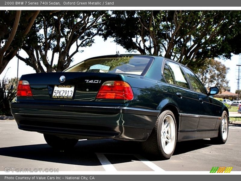 Oxford Green Metallic / Sand 2000 BMW 7 Series 740i Sedan