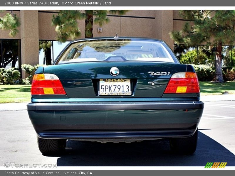 Oxford Green Metallic / Sand 2000 BMW 7 Series 740i Sedan