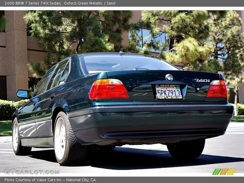 Oxford Green Metallic / Sand 2000 BMW 7 Series 740i Sedan