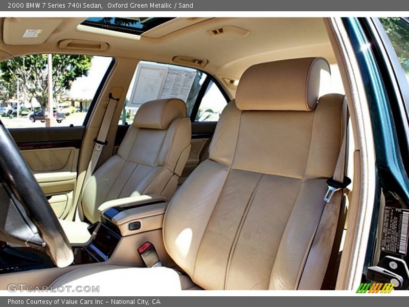 Oxford Green Metallic / Sand 2000 BMW 7 Series 740i Sedan