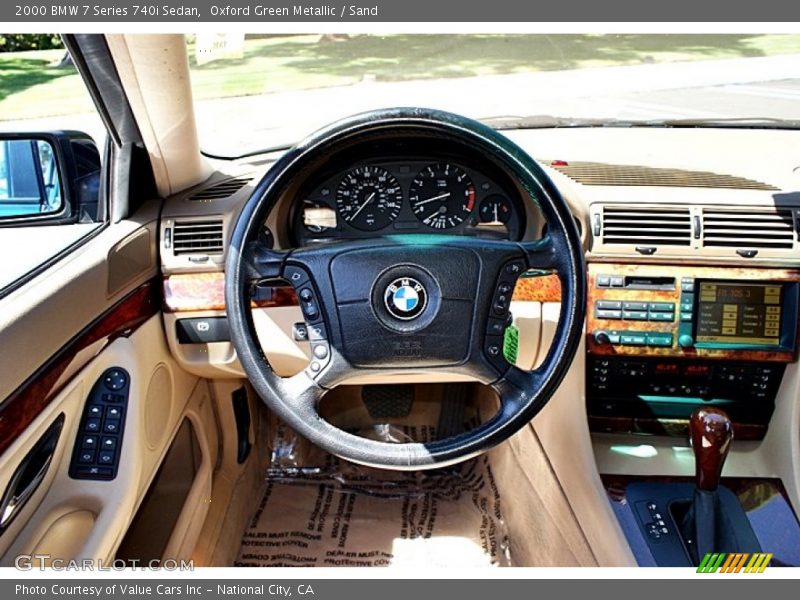 Oxford Green Metallic / Sand 2000 BMW 7 Series 740i Sedan
