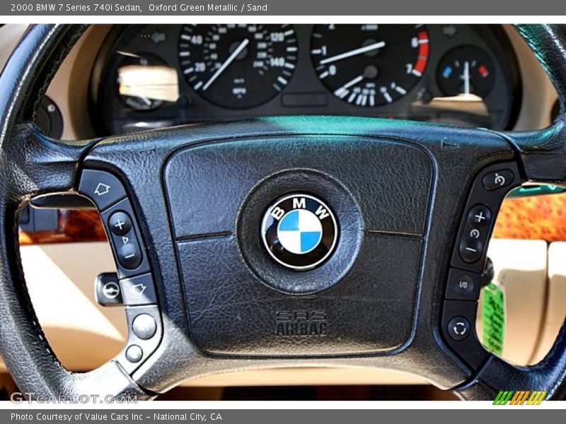 Oxford Green Metallic / Sand 2000 BMW 7 Series 740i Sedan