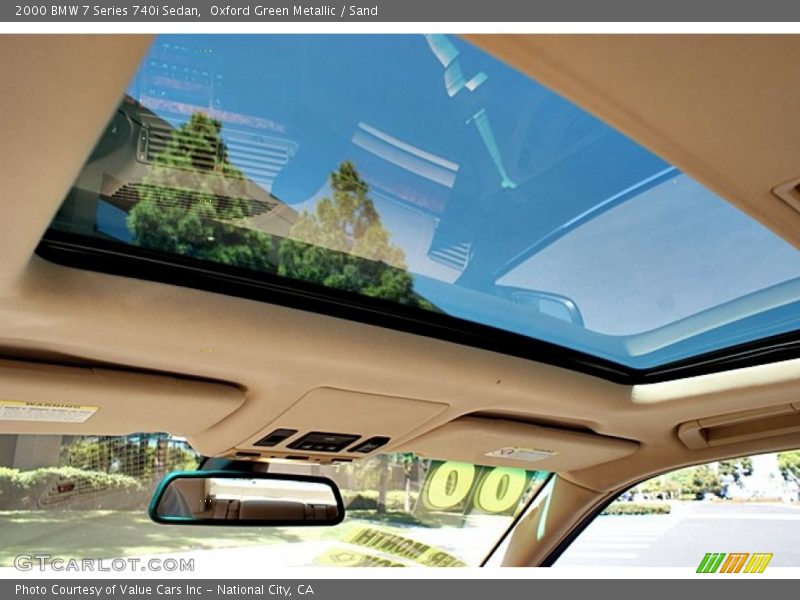 Oxford Green Metallic / Sand 2000 BMW 7 Series 740i Sedan
