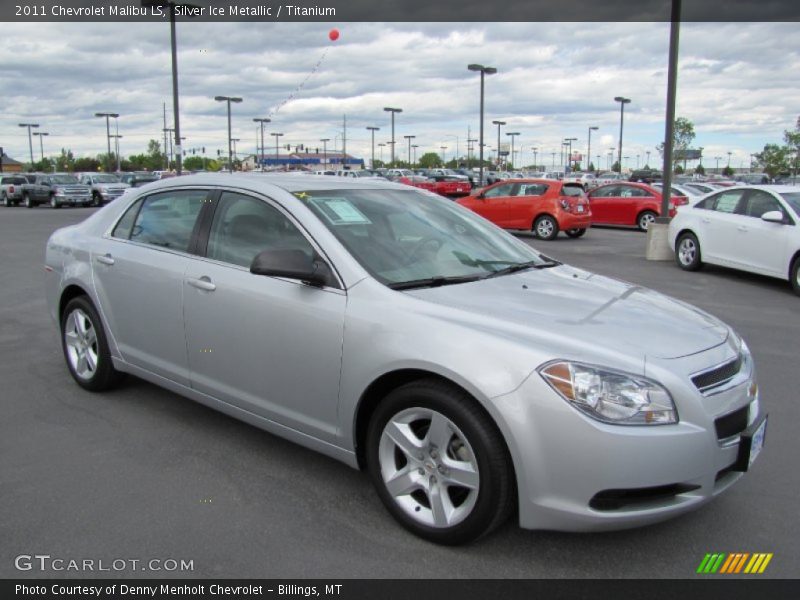 Silver Ice Metallic / Titanium 2011 Chevrolet Malibu LS