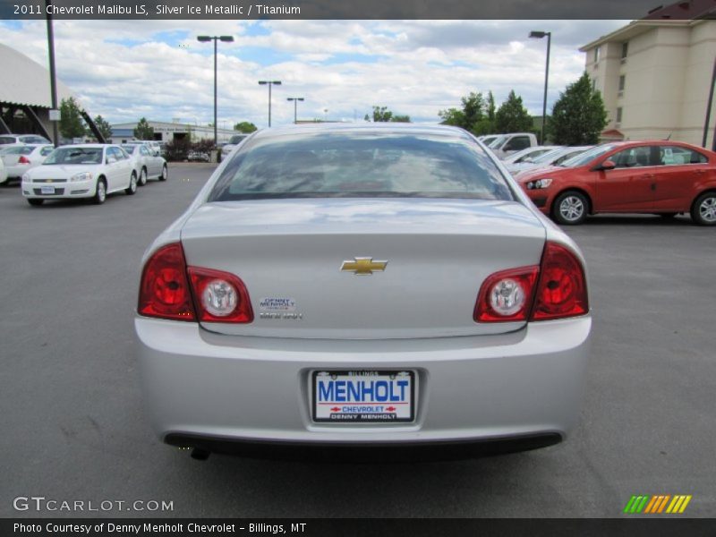 Silver Ice Metallic / Titanium 2011 Chevrolet Malibu LS