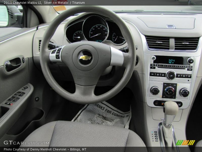 Silver Ice Metallic / Titanium 2011 Chevrolet Malibu LS
