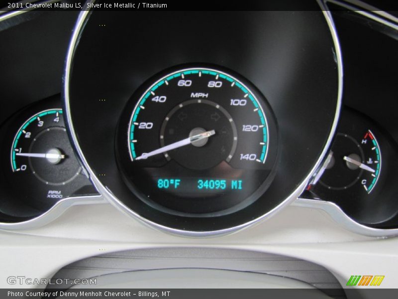 Silver Ice Metallic / Titanium 2011 Chevrolet Malibu LS