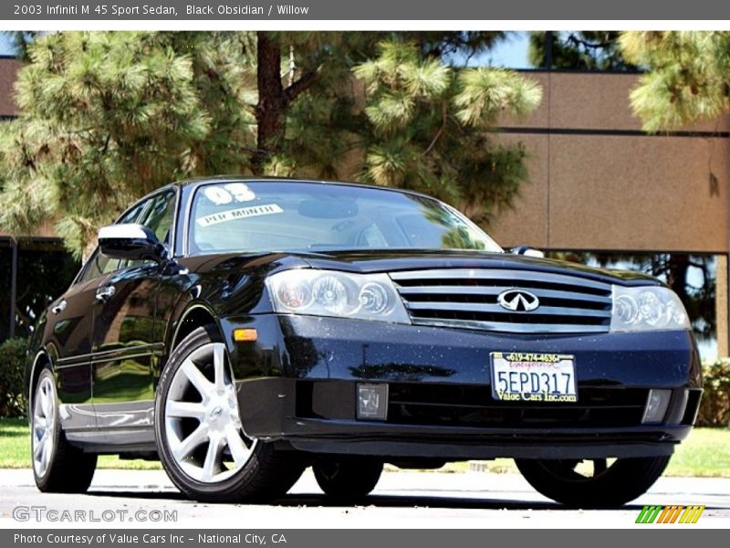 Black Obsidian / Willow 2003 Infiniti M 45 Sport Sedan