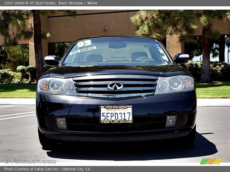 Black Obsidian / Willow 2003 Infiniti M 45 Sport Sedan