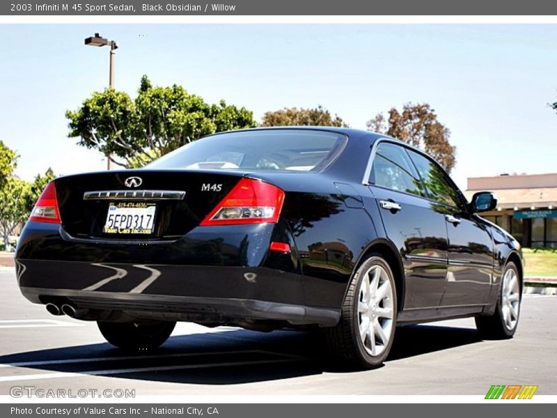 Black Obsidian / Willow 2003 Infiniti M 45 Sport Sedan