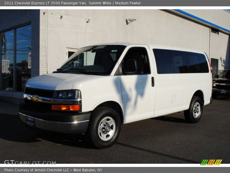 Summit White / Medium Pewter 2011 Chevrolet Express LT 3500 Passenger Van