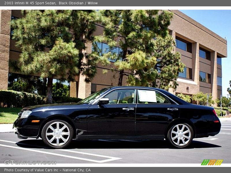 Black Obsidian / Willow 2003 Infiniti M 45 Sport Sedan