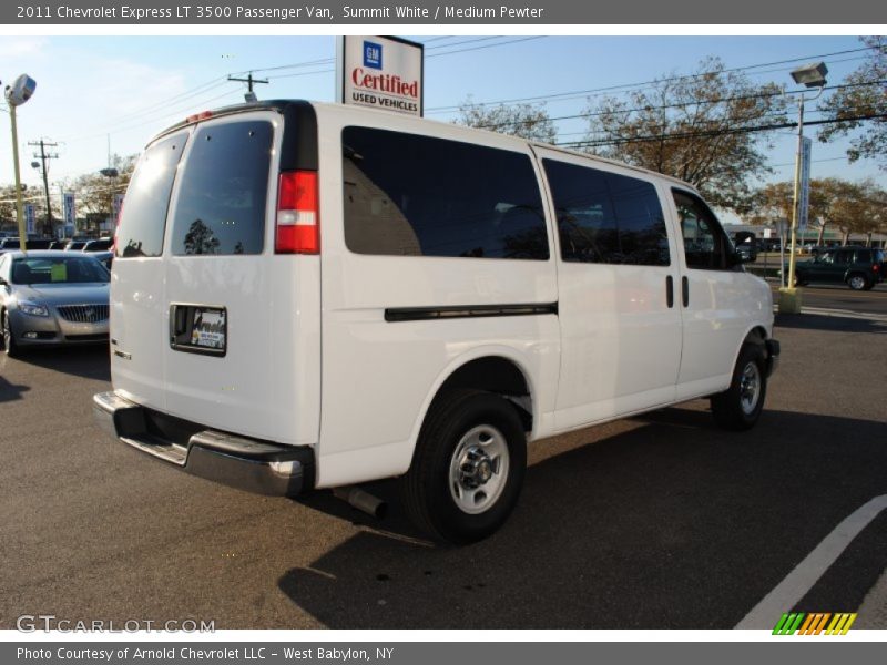 Summit White / Medium Pewter 2011 Chevrolet Express LT 3500 Passenger Van