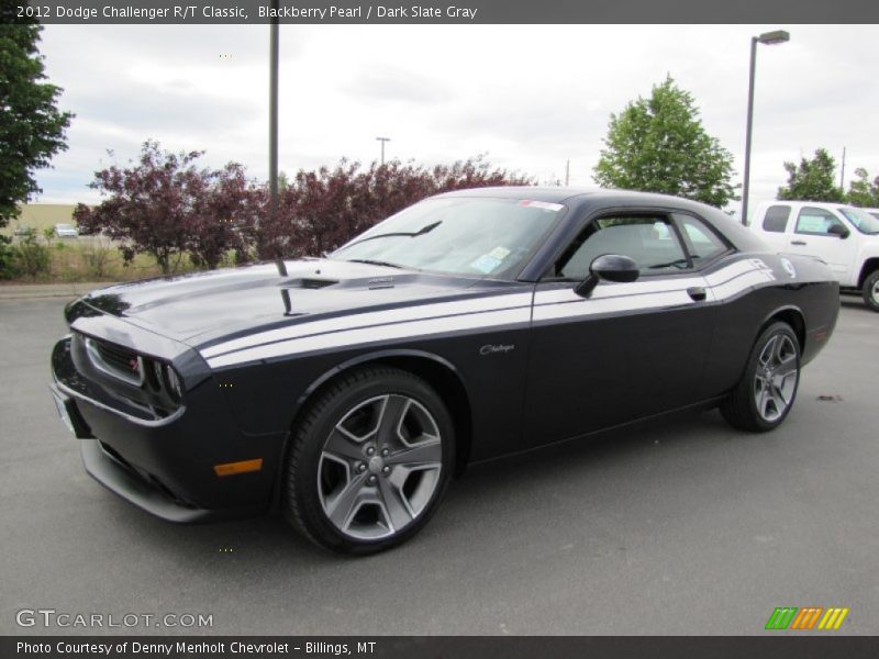 Blackberry Pearl / Dark Slate Gray 2012 Dodge Challenger R/T Classic