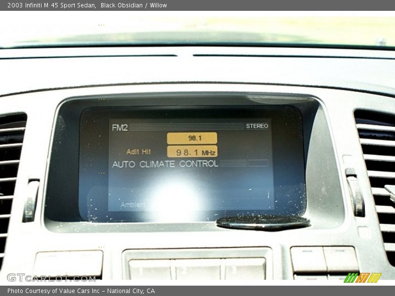 Black Obsidian / Willow 2003 Infiniti M 45 Sport Sedan