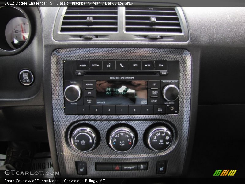 Blackberry Pearl / Dark Slate Gray 2012 Dodge Challenger R/T Classic