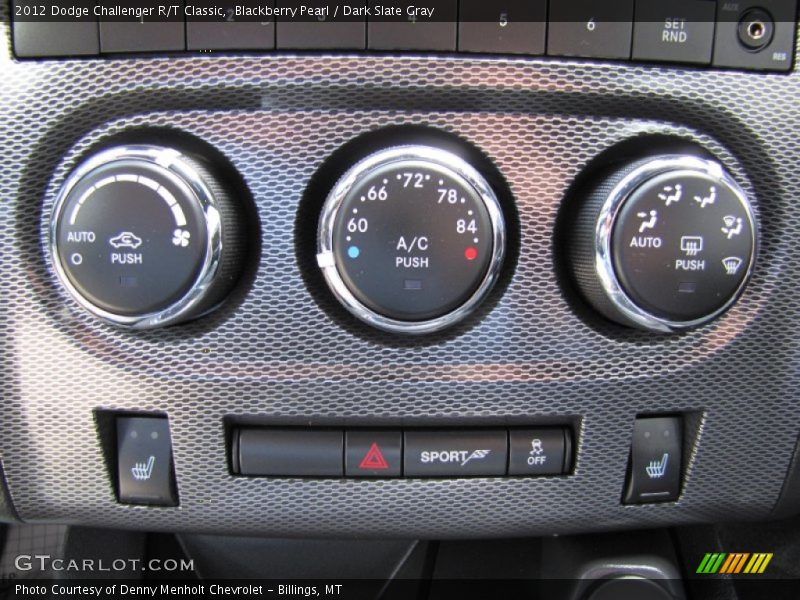 Blackberry Pearl / Dark Slate Gray 2012 Dodge Challenger R/T Classic