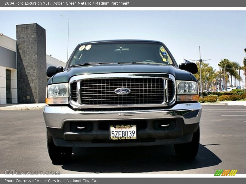 Aspen Green Metallic / Medium Parchment 2004 Ford Excursion XLT