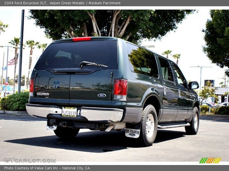 Aspen Green Metallic / Medium Parchment 2004 Ford Excursion XLT
