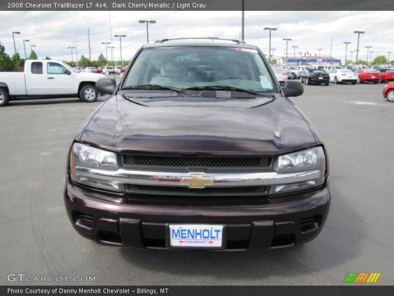 Dark Cherry Metallic / Light Gray 2008 Chevrolet TrailBlazer LT 4x4
