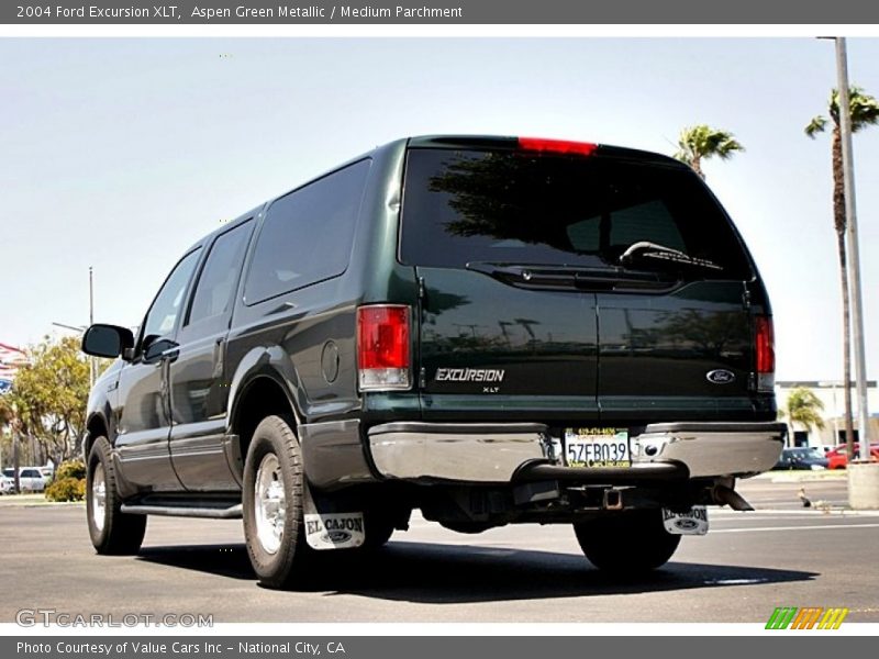 Aspen Green Metallic / Medium Parchment 2004 Ford Excursion XLT