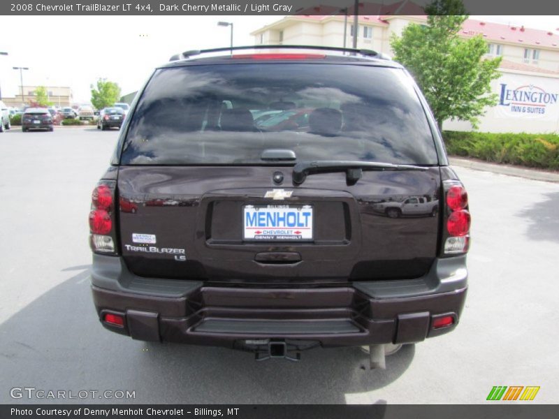Dark Cherry Metallic / Light Gray 2008 Chevrolet TrailBlazer LT 4x4