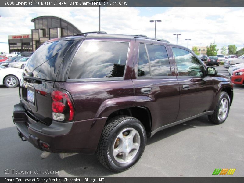Dark Cherry Metallic / Light Gray 2008 Chevrolet TrailBlazer LT 4x4