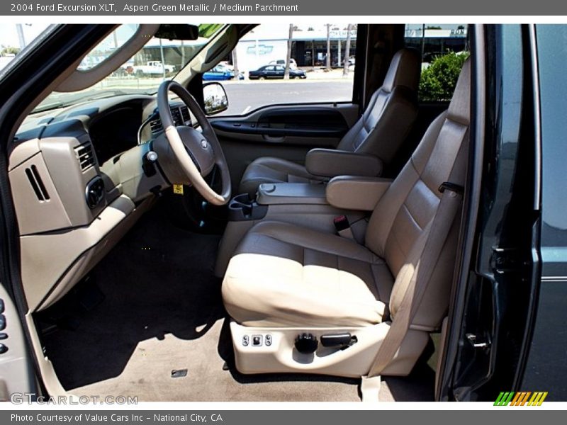Aspen Green Metallic / Medium Parchment 2004 Ford Excursion XLT