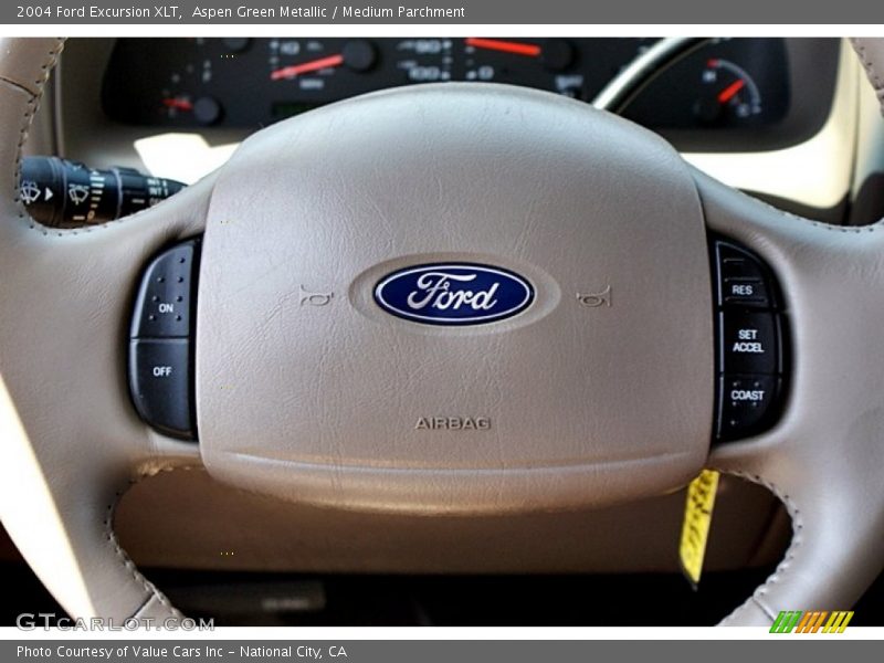 Aspen Green Metallic / Medium Parchment 2004 Ford Excursion XLT